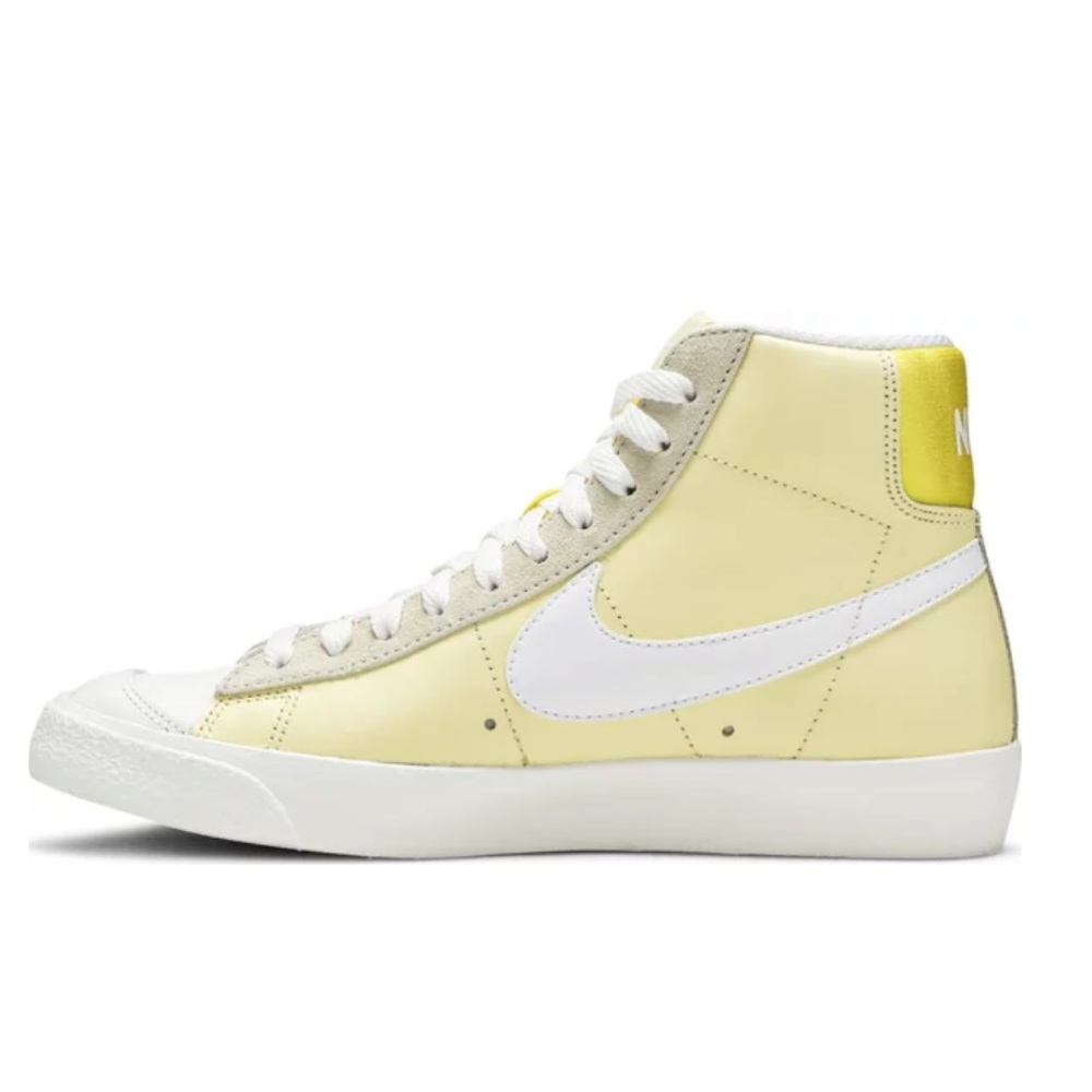 pale yellow nike blazers